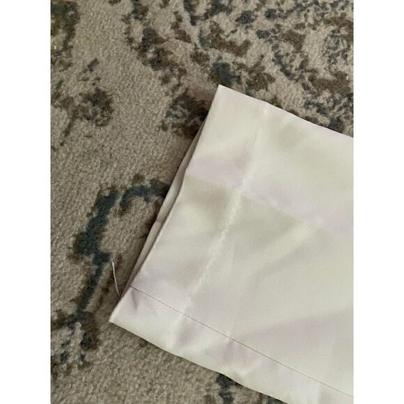 Anne Klein AK  Womens 4 Straight Leg Pant White Cropped - Picture 7 of 9